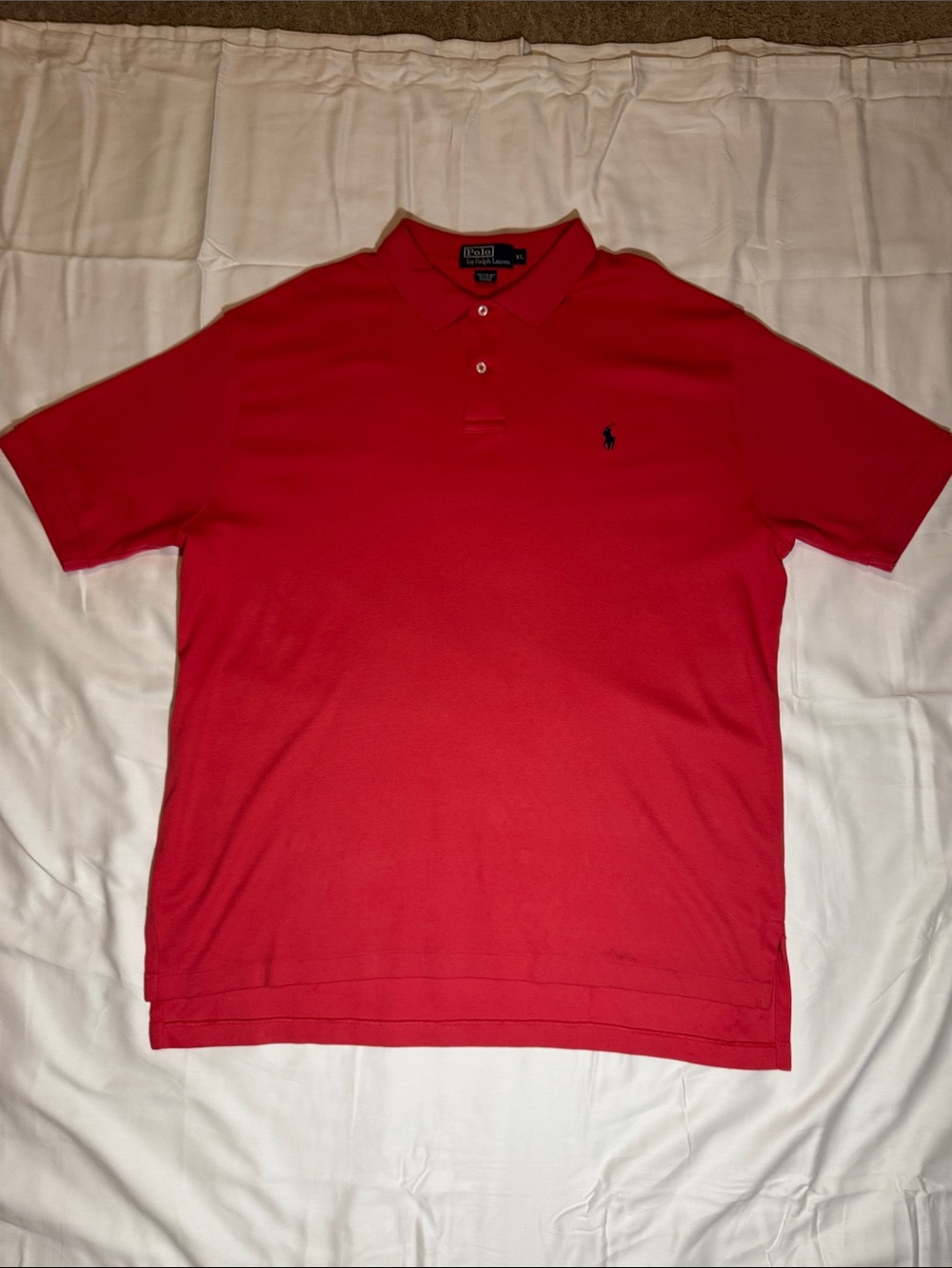 Ralph Lauren Red Polo with Navy Pony